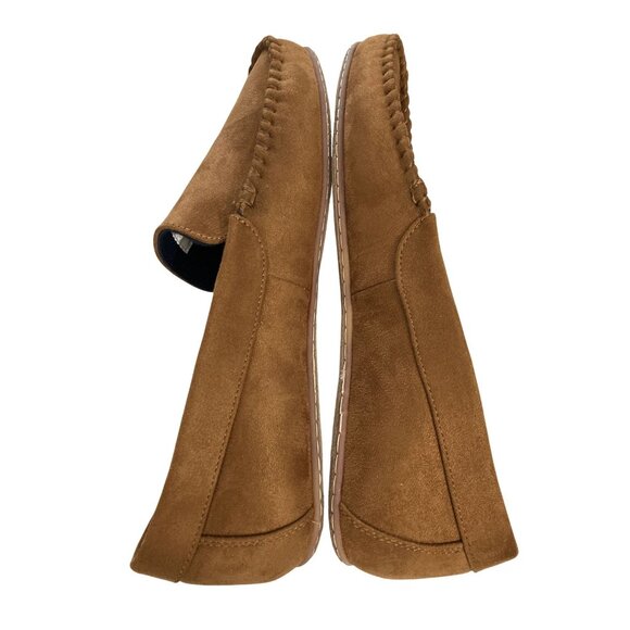 Polo Ralph Lauren mens Size 13 Brown collins moccasin Embroidered Logo slipper - Picture 6 of 8